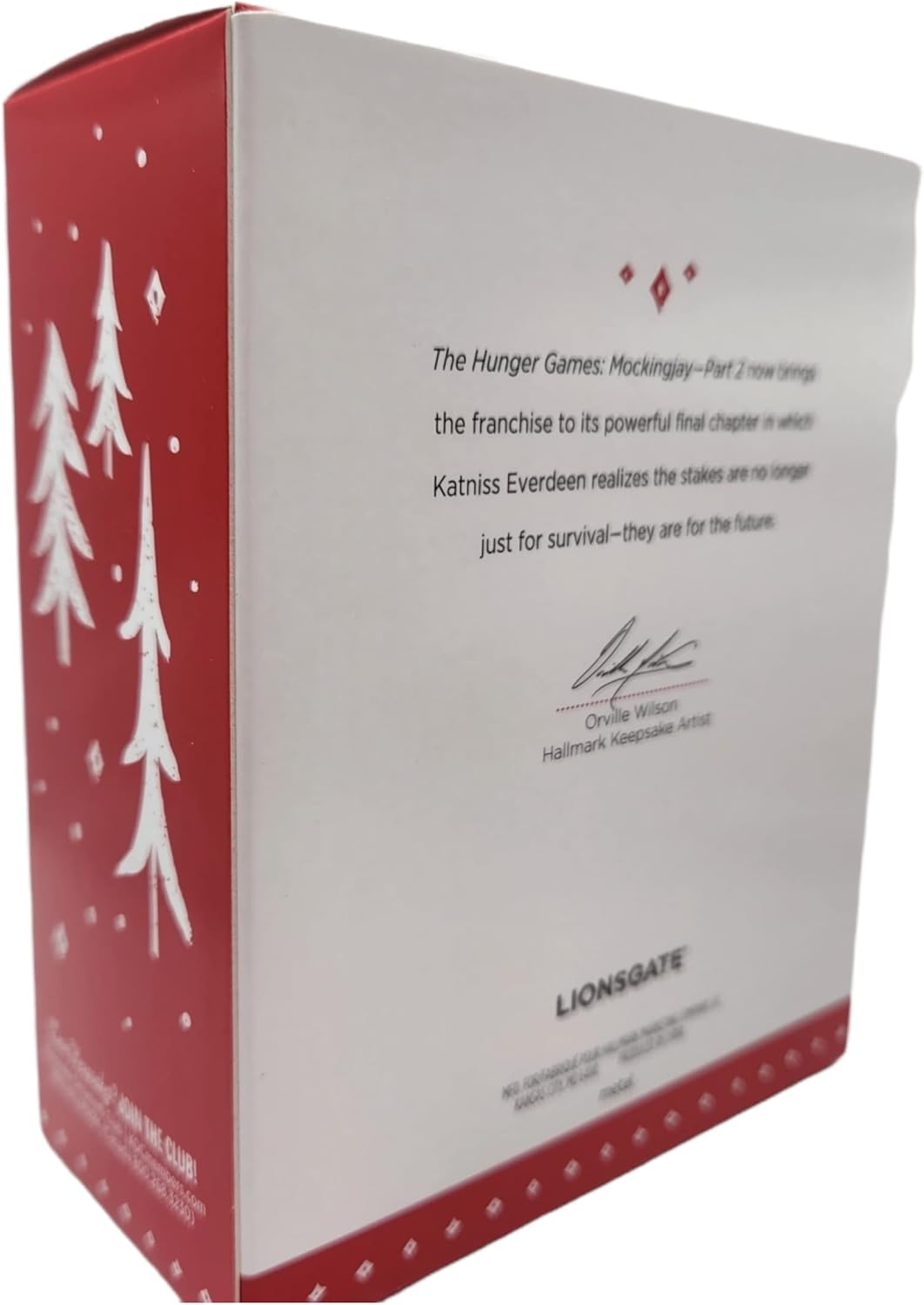 Hallmark Mockingjay Ornament 2015 - Movie Themed Hanging Ornament - Gold, Glass with Gold Finish - Christmas