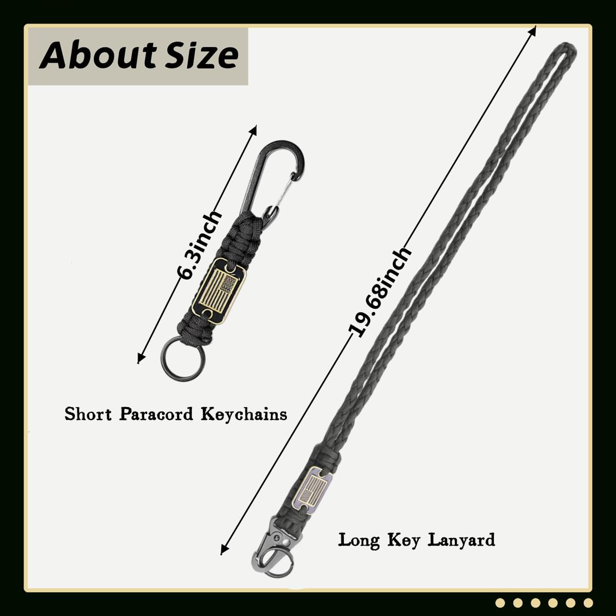 Paracord Lanyard Keychain, Heavy Duty Key Lanyard for Men image 4