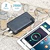 Solar-Charger-25000mAh-FEELLE-Solar-Power-Bank-with-Dual-21A-USB-Output-Portable-External-Battery-Charger-for-Smart-Phone-Tablet-and-More FEELLE Solar Charger Power Bank - 25000mAh Portable Phone Charger 3A Fast Charging External Battery Pack with 4 Solar Panels for Phone Outdoor Camping Orange