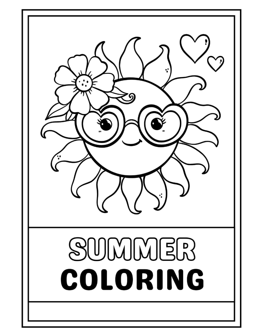 Summer time coloring book