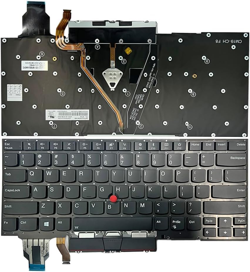Image of FORIDA Laptop Keyboard Compatible for Lenovo ThinkPad X1 Yoga 4th Gen 20QF 20QG 20SA 20SB, X1 Carbon 7th /8th Gen, X1 Yoga Gen 4 /5 US Backlit