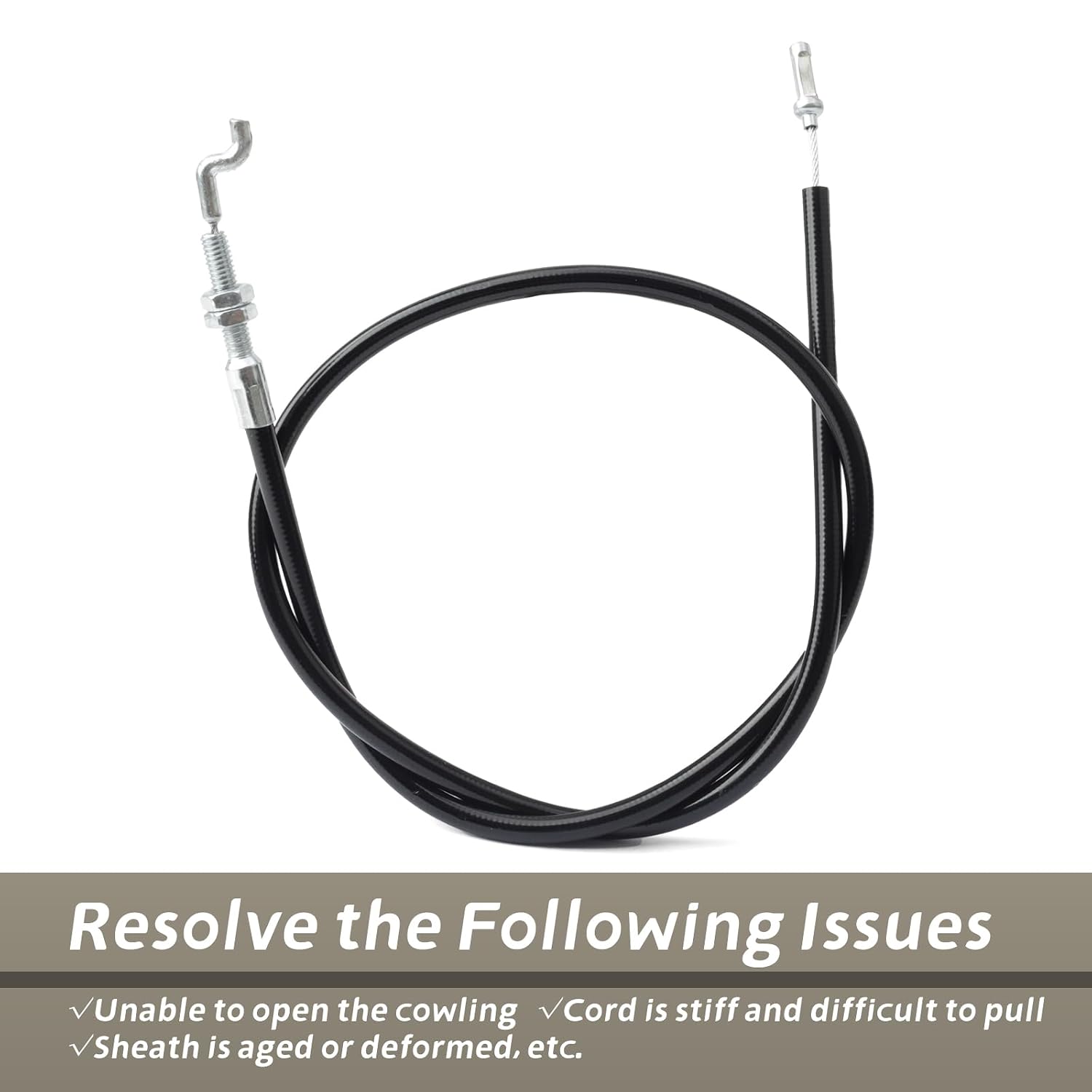 8M0080461 Cowl Cable Latch Compatible with Mercury Marine Mercruiser Verado L6 200 225 275 300 350 400 Outboard Cowling Latch Cable Replace 8M0153959 888951