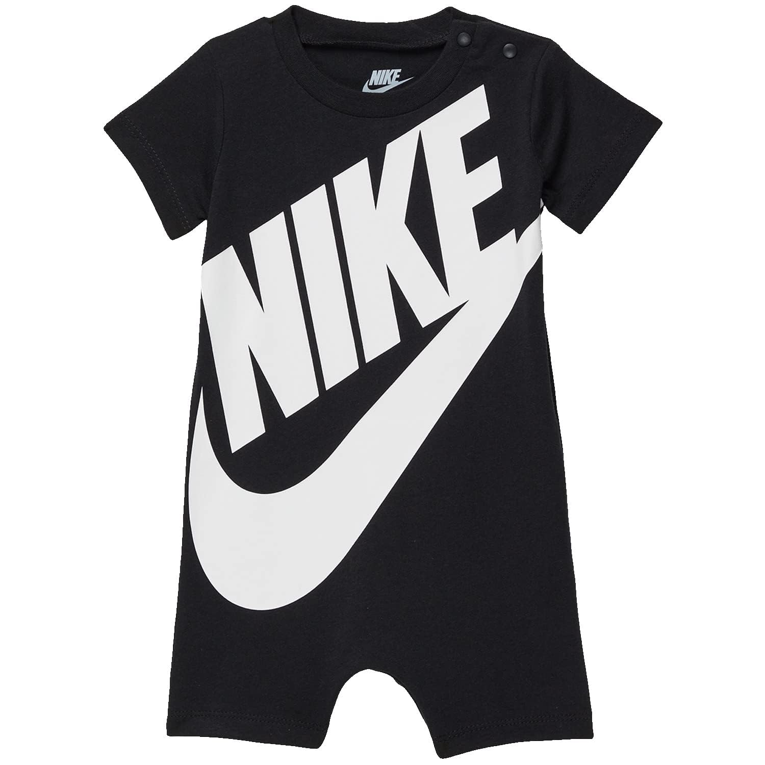 NIKE Baby Boy's Futura Romper (Infant) Black 24 Months