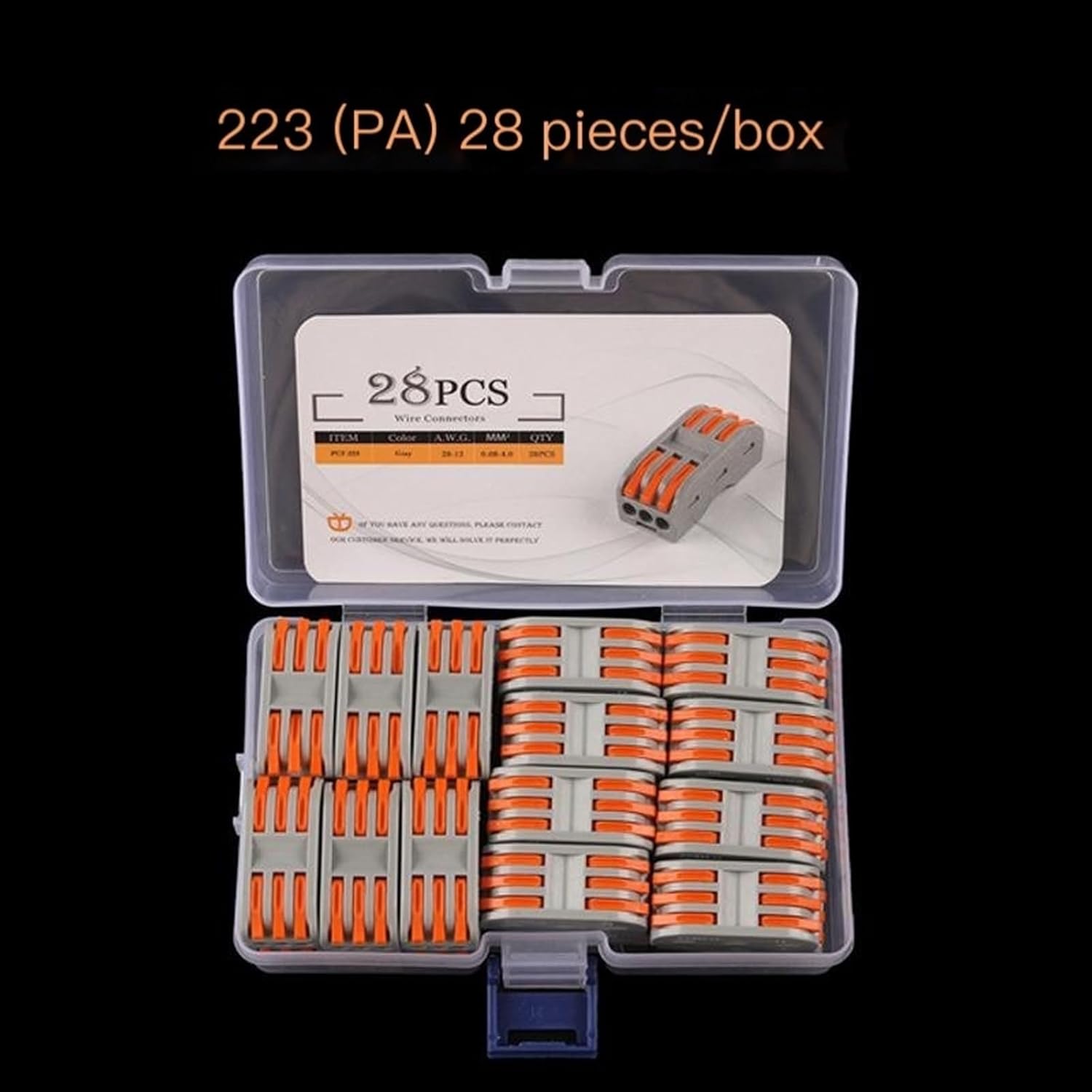 Set SPL-2-3-4-5 Push-Type Quick Terminal Block Multi-in and Multi-Out Wire Connector car(223-PA)