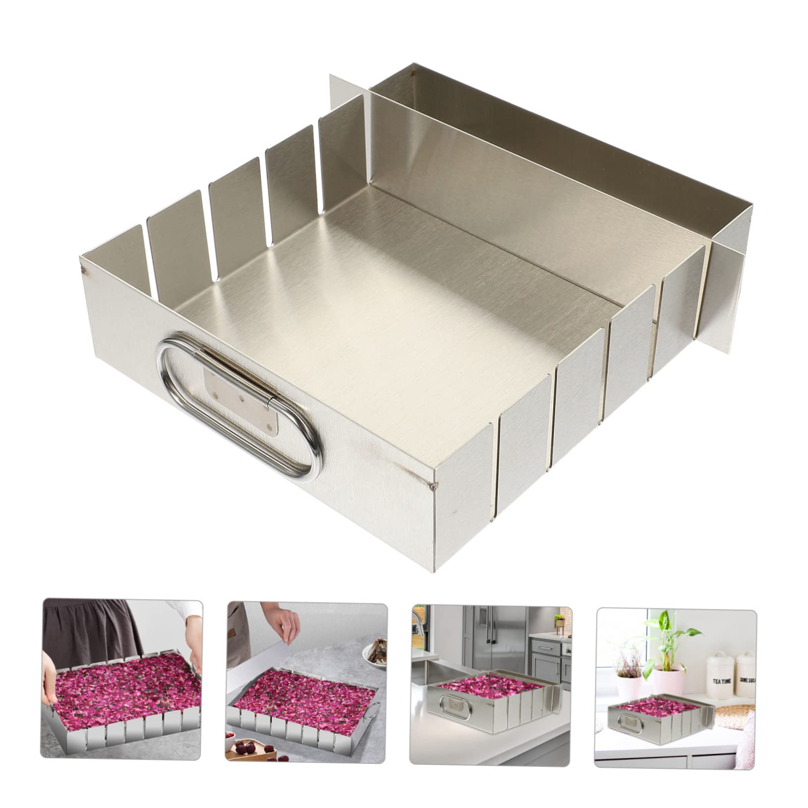 Moule Inoxydable Acier Surface Nougat en Antiadhésive Facile Démoulage pour Usage Professionnel en Magasin Alimentaire