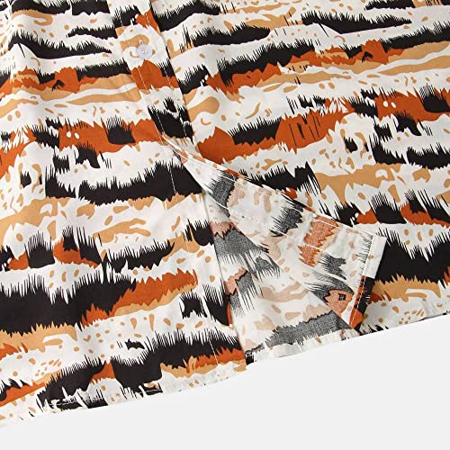 Chemises décontractées d'été boutonnées imprimé tropical - 3