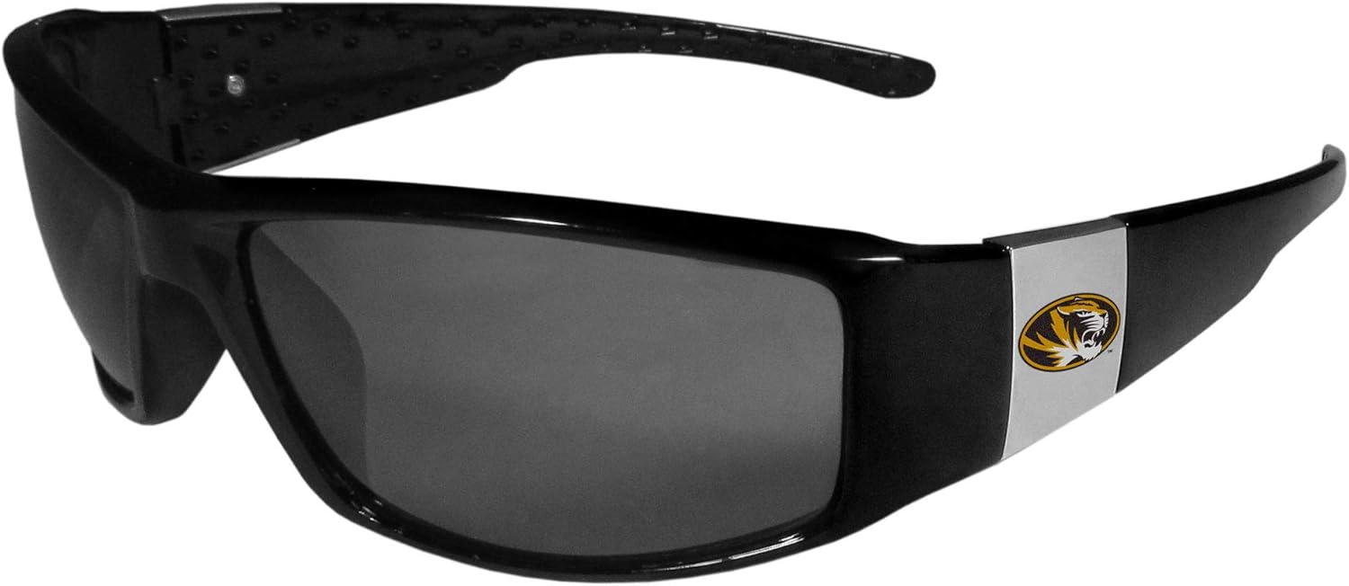 NCAA Siskiyou Sports Fan Shop Missouri Tigers Chrome Wrap Sunglasses One Size Black
