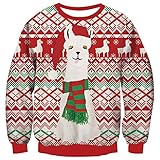 【Größe für Unisex Jumper】Dieser Weihnachtspullover ist für Männer und Frauen geeignet. Bitte beachten Sie die Größe vor dem Kauf, Männer müssen möglicherweise eine Größe von 1 bis 2 als üblich bestellen, und Frauen müssen nur die gleiche Größe wie üblich bestellen.