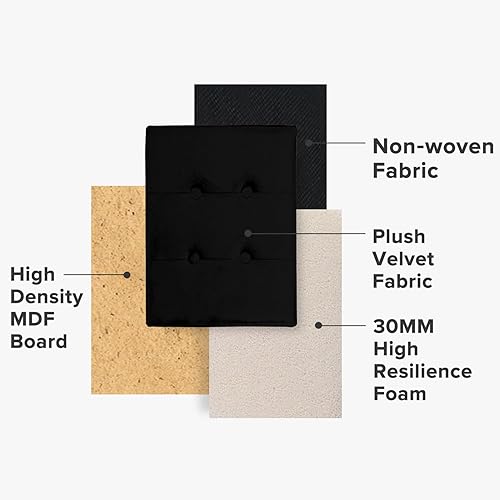 Miniatura 97 de LINMAGCO Taburete otomano plegable con bolsillo lateral, moderno, corto, sofá, tela de lino, 17 x 13 x 13 x 13 (color azul niebla) azul (Fog