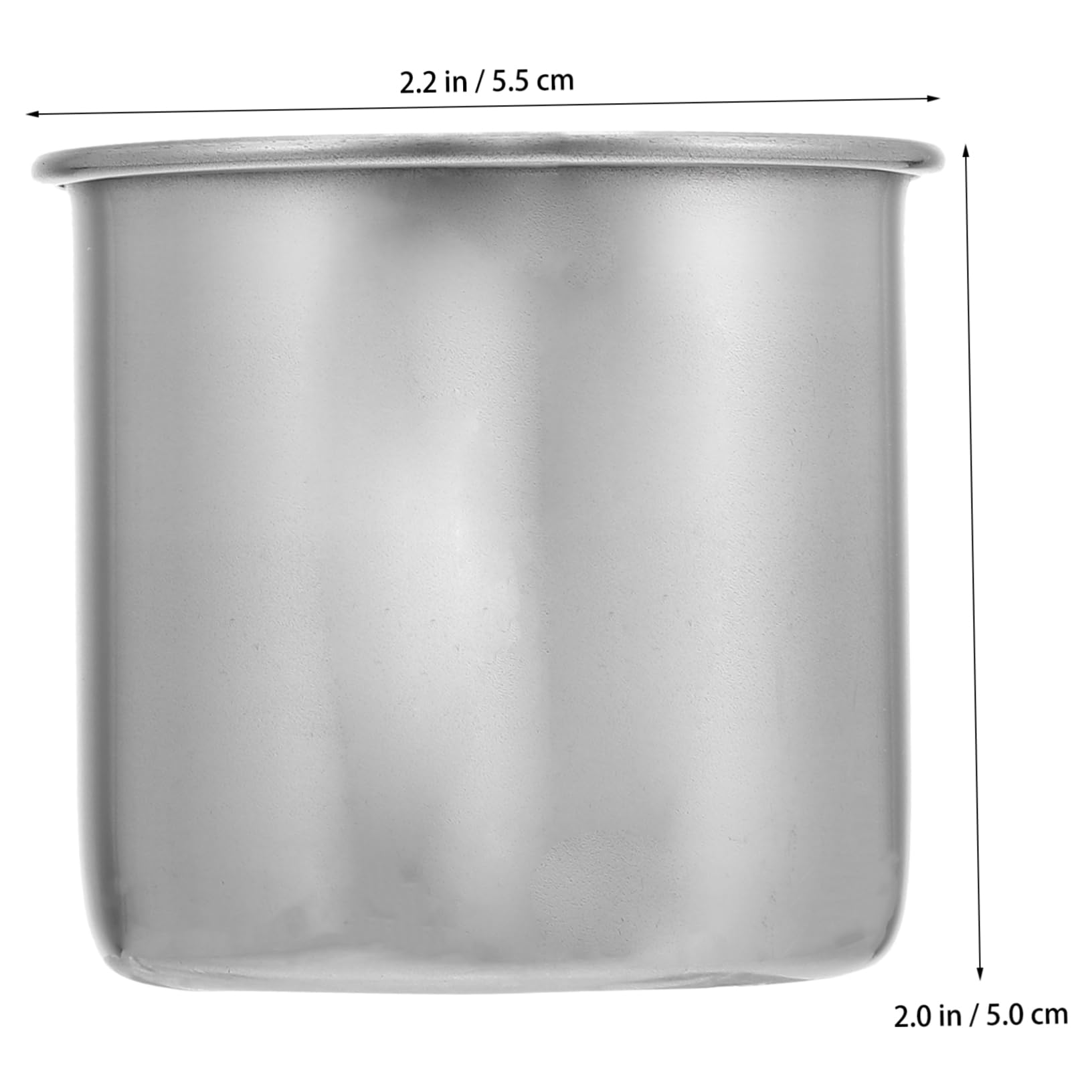 Hemobllo 6 Piezas Taza Medicinal Inoxidable Copa De Recogida De Muestras Medidas Tazas Vaso De Precipitados Vaso Medidor Inoxidable 304 Plata