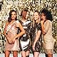 ASDCXZ Gold Hintergrund 2.7x1.8m, Goldenen Glitter Pailletten Traum Fotowand Hintergrund, Vinyl Fotobox Hintergrund für Geburtstag Hochzeit Abschluss Ball Party, Portrait Fotostudios Hintergründe