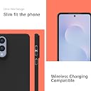 YATWIN Silicone Case for Samsung Galaxy S25 FE 4G, Soft-Touch, Shockproof, DustProof, Antiskid Phone Cover for Samsung Galaxy S25 FE - Black gallery image