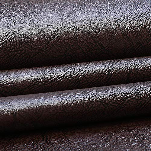 Image of SAE Rexine /Faux Leather /Artificial Leather Solid Half Meter For Crafts /Sofas /Chairs /Auto Seat Covers (Dark Brown)