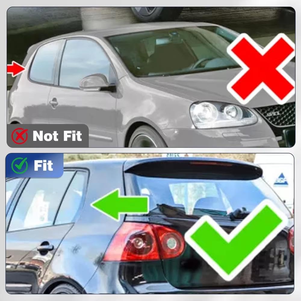 Rivestimenti Esterni Per Feritoia Posteriore Golf MK5 5 Porte 2004-2008 | Stile Posteriore Migliorato, Struttura ABS Affidabile, Facile E Conveniente(Catbon fiber look)