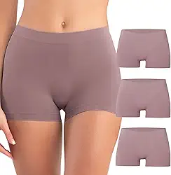 Kit 3 Calcinhas Boxer Sem Costura Short Segunda Pele Anágua Poliamida Feminina She by Mash