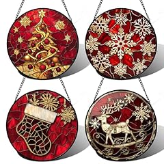 4-piece Set Red Christmas