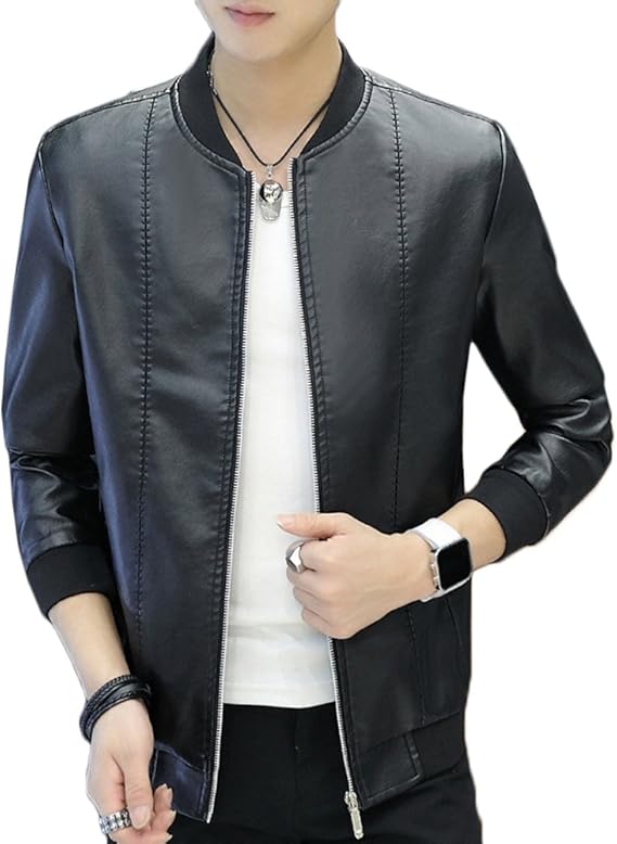 Amazon Happyjp メンズ レザージャケット ライダースジャケット ジャケット コート 革ジャン Pu 春 ライダース コート ジャケット 通販
