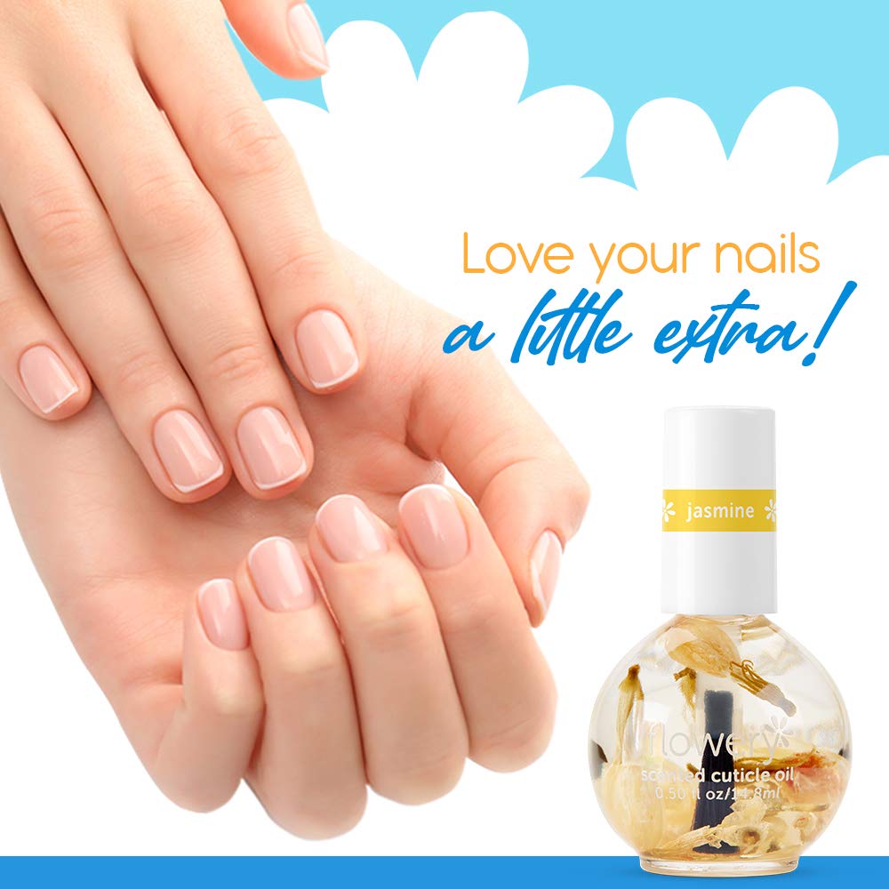 Flowery Jasmine Scented Cuticle Oil, 0.5 oz, 1 Pack : Everything Else