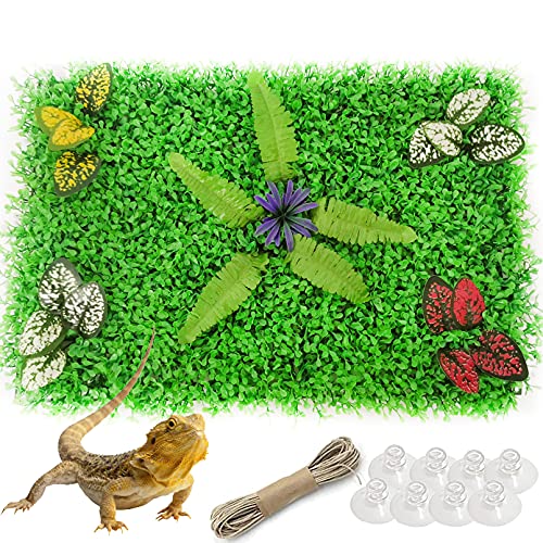 Hamiledyi Bearded Dragon Tank Background Reptile Cage Background Terrarium Plant Decorations Amphibia Habitat Backdrop Decor for Gecko Lizard Chameleon Turtle Frog 23.6 X 15.7