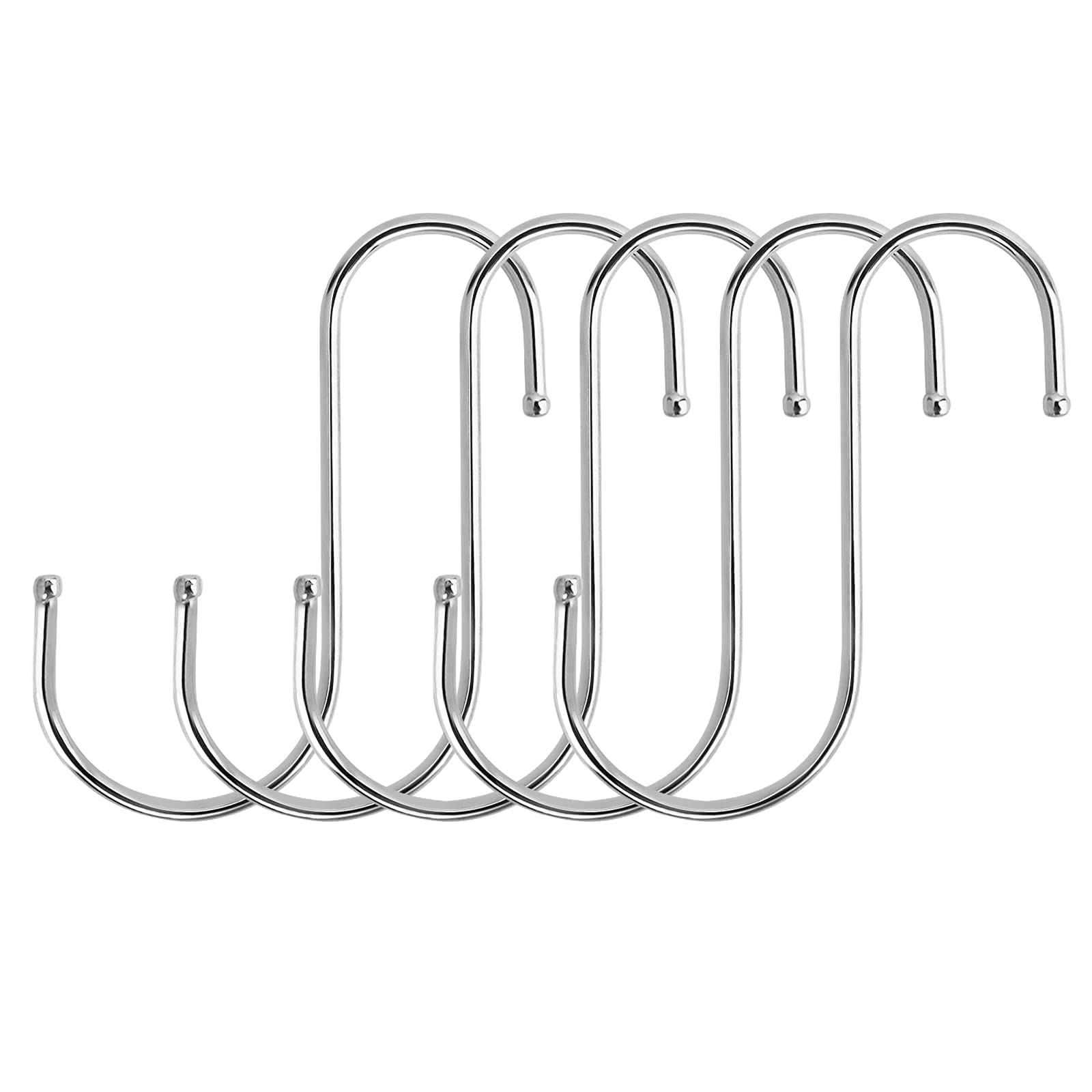 Generic Paquete De 20 Ganchos En Forma De S Resistentes De Acero Inoxidable 304, Ganchos En S Para Colgar (3 Pulgadas, 20 Unidades