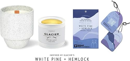 Vista 54 de Paddywax Candles - Vela perfumada de la colección Parks Juegos Olímpicos,Grandes Montañas Humeantes,Acadia,Secoyas,Glaciar,Yosemite,Gran