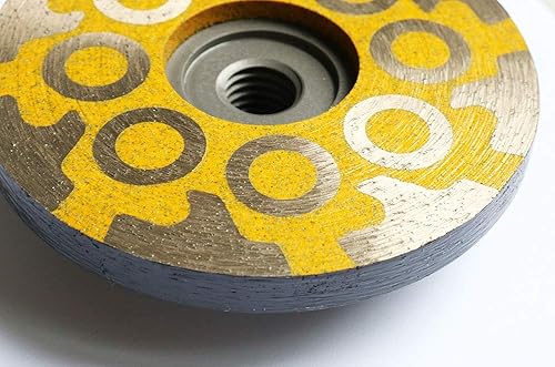 Miniatura 4 de JDK - Rueda de diamante rellena de resina de diamante de 4 pulgadas con rosca de 58 pulgadas - 11 para piedra de granito y azulejos (mediana)