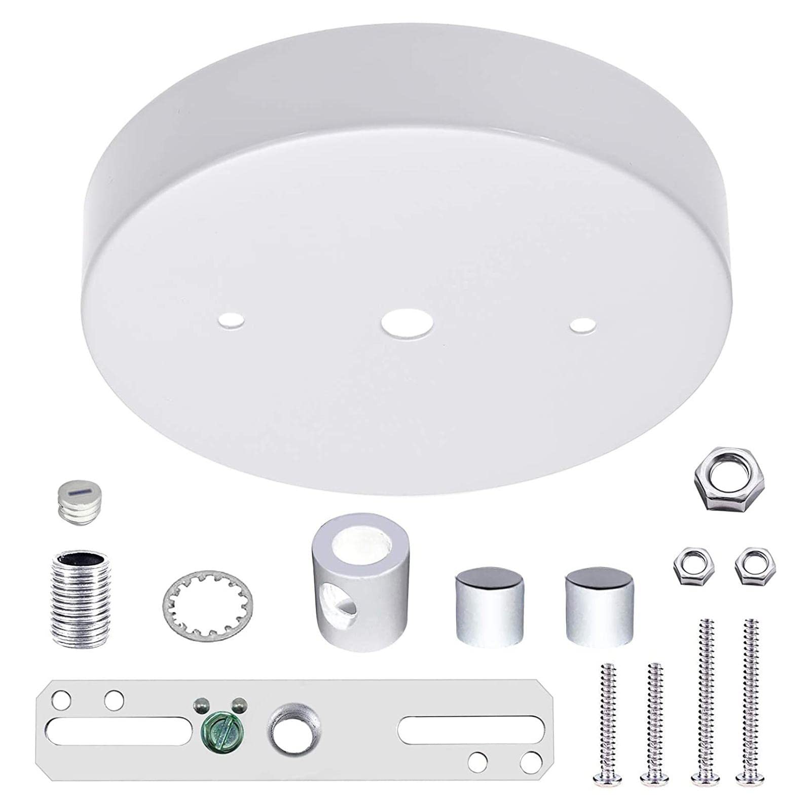 Ceiling Lighting Canopy Kit Pendant Light Disc Covers with Hardware White-picture-47