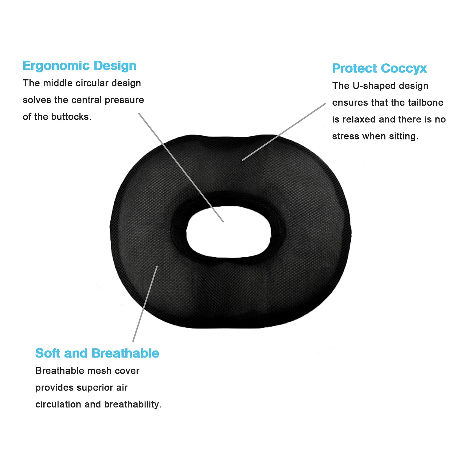 Buy Donut Pillow for Tailbone Pain, Donut Pillow Hemorrhoid Tailbone