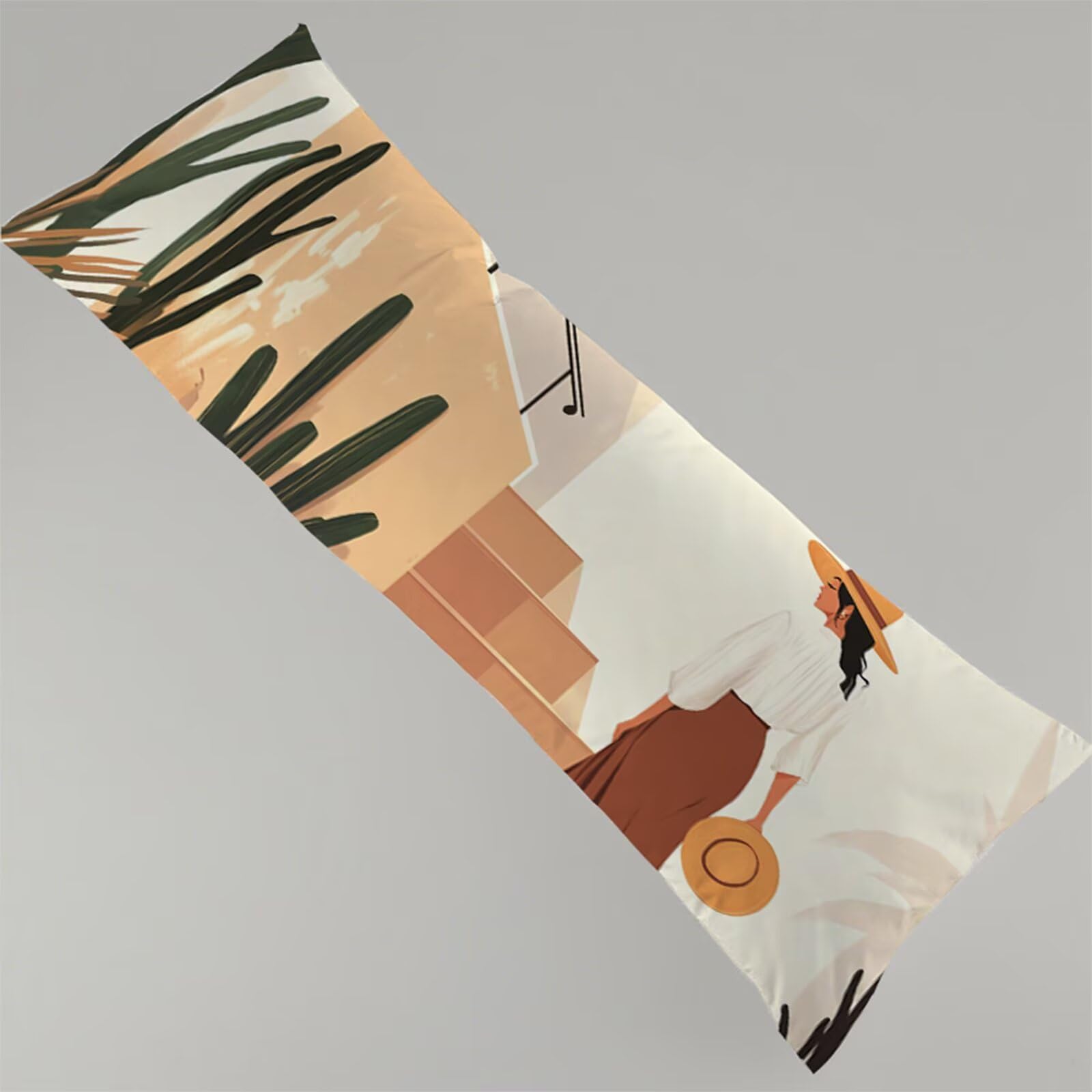Poszewka na poduszkę 60 x 180 cm, po prostu 1 zestaw poduszek do spania na boku, poszewka na poduszkę 60 x 180 cm, obustronny nadruk, skandynawski wzór, miękka aksamitna poduszka do spania z zamkiem