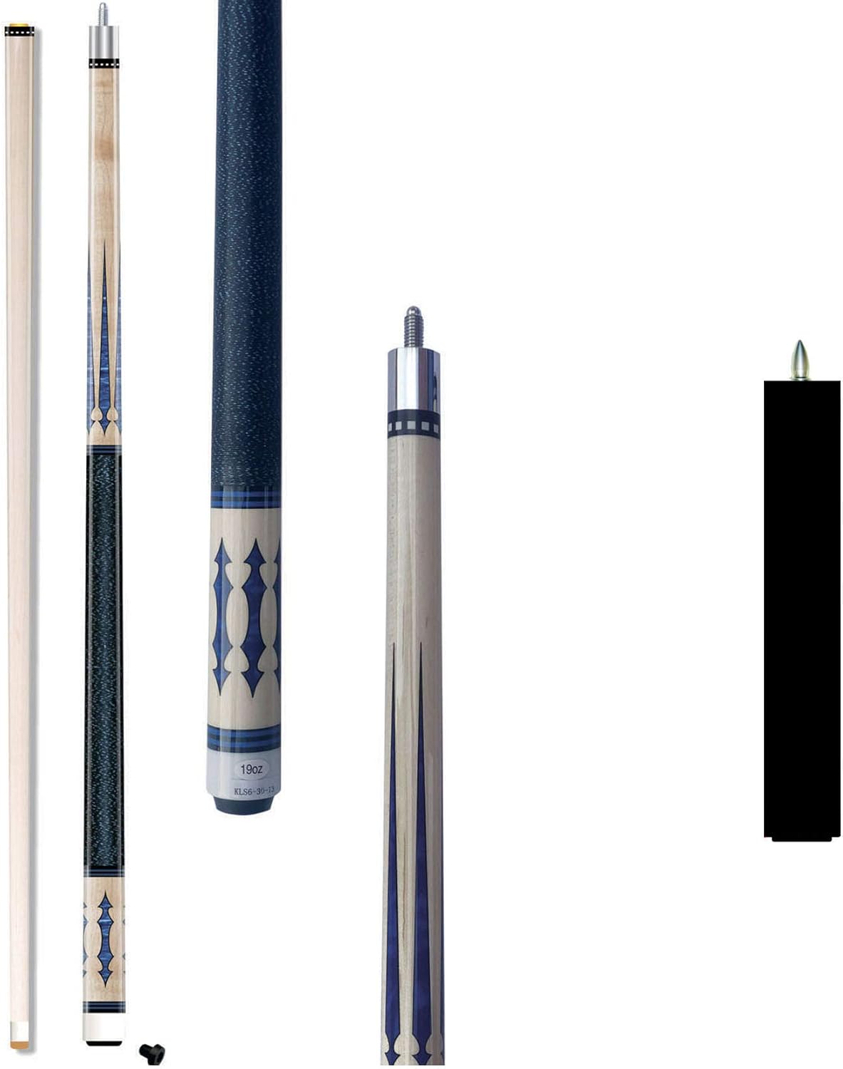 2021 Champion Lost Pieces Series Onora Pool Cue Stick 60 inch Long, Low Deflection Pro Taper, Cue Extension