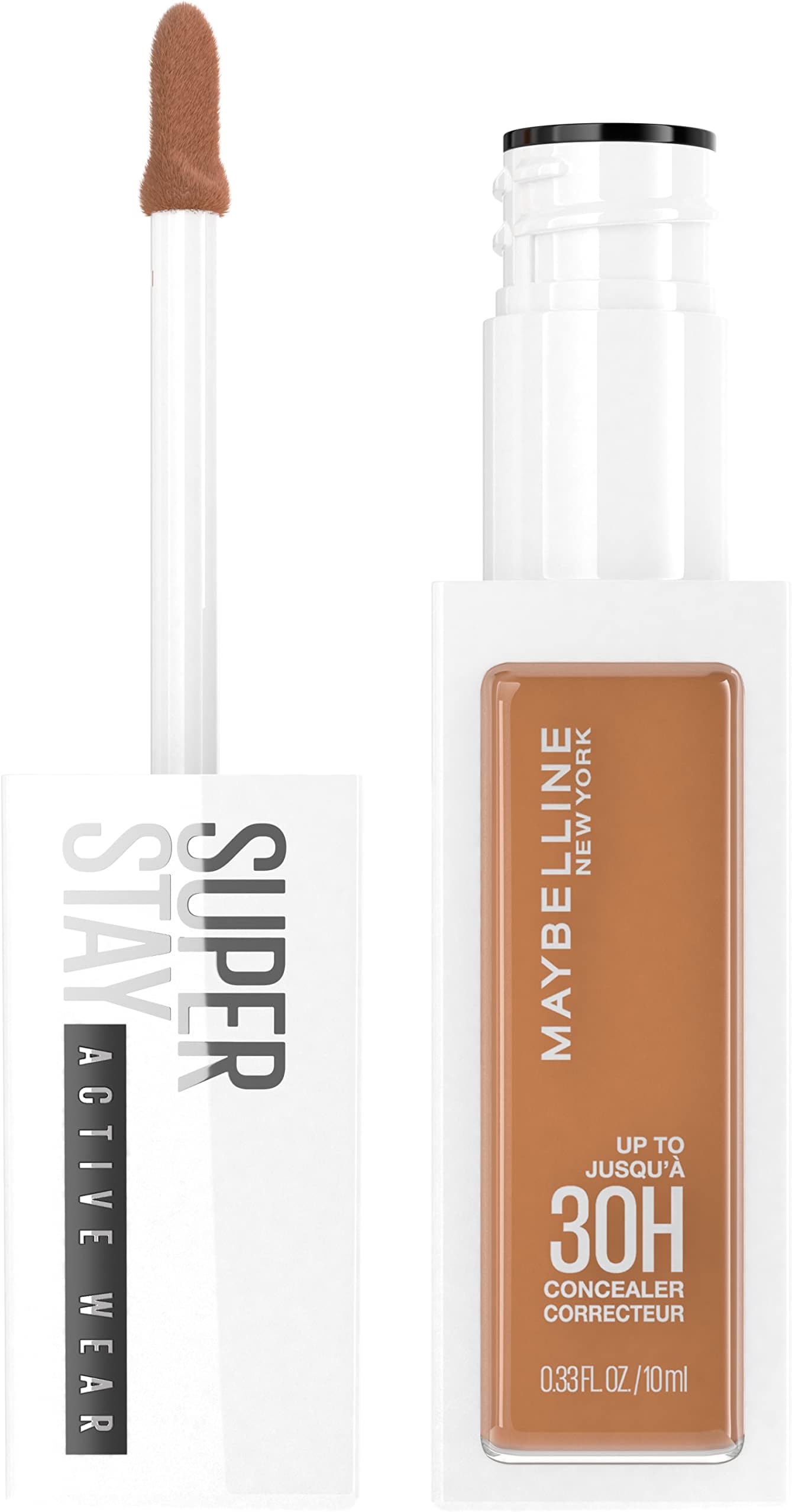 Maybelline Super Stay Liquid Concealer Makeup, Full Coverage Concealer, Up to 30 Hour Wear, Transfer Resistant, Natural Matte Finish, Oil-free, Available in 16 Shades, 42, 1 Count
