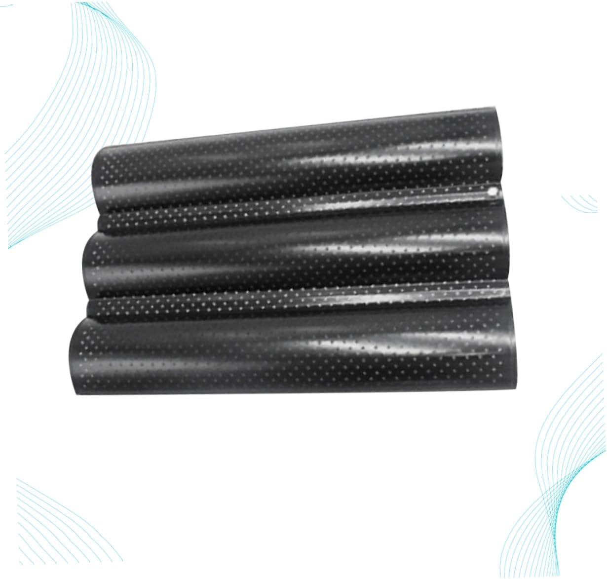 Lurrose Wave Bread Stick Baking Tray Medium Black Non-stick Kitchen Baking Tool for French Bread Loaves and Breadsticks Bake Mold for Home and Bakery Use