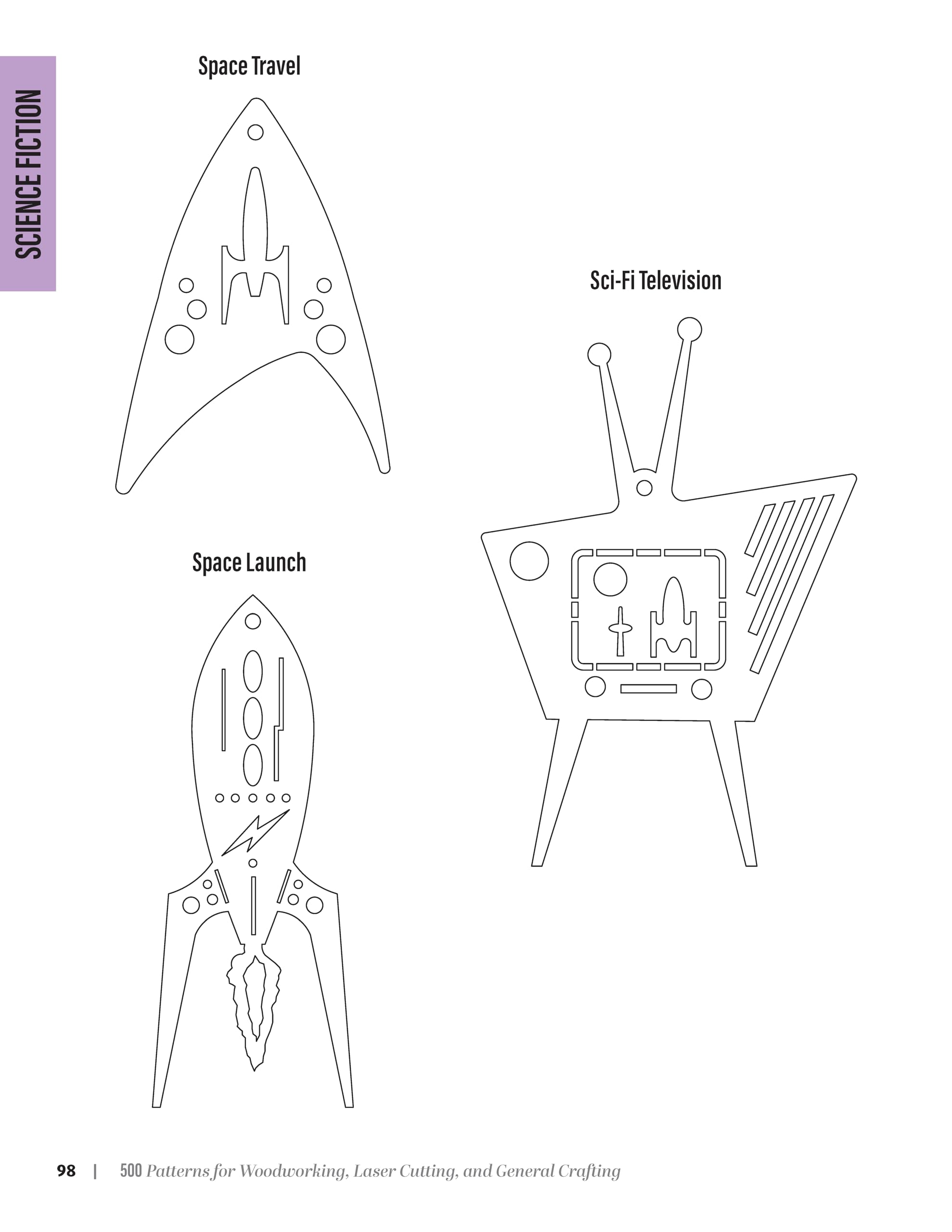 500 Scroll Saw Ornament Patterns: Easy, Full-size Plans