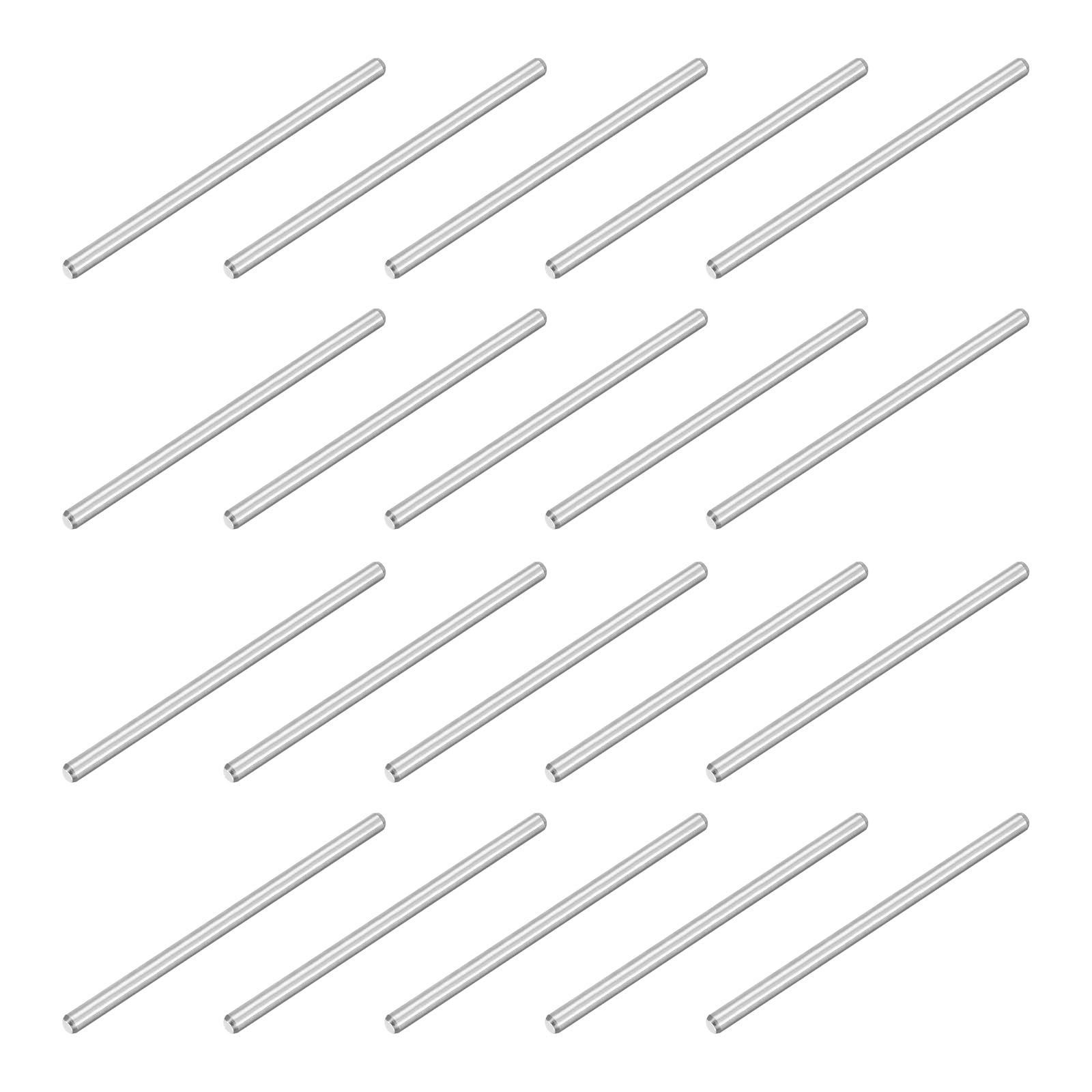 uxcell 120Pcs M2 x 35mm 304 Stainless Steel Dowel Pin, Cylindrical Shelf Support Peg Pin Parallel Pin Fastener for Mechanical Manufacturing, Industry,