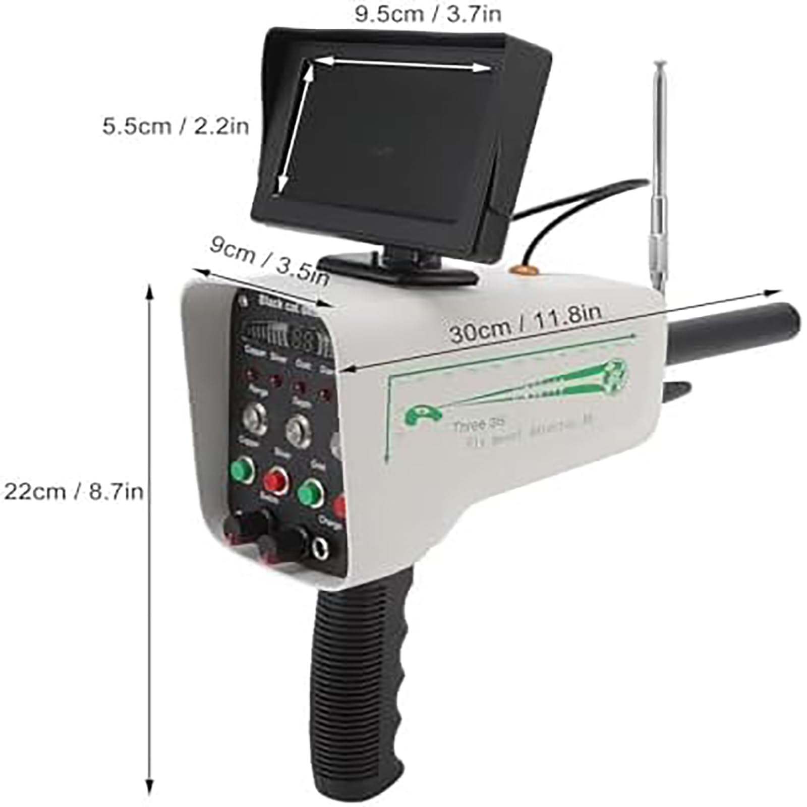 Scanner de détecteur de métaux professionnel de 30 m de profondeur pour la détection de trésors souterrains, localiser l'or, l'argent, le cuivre
