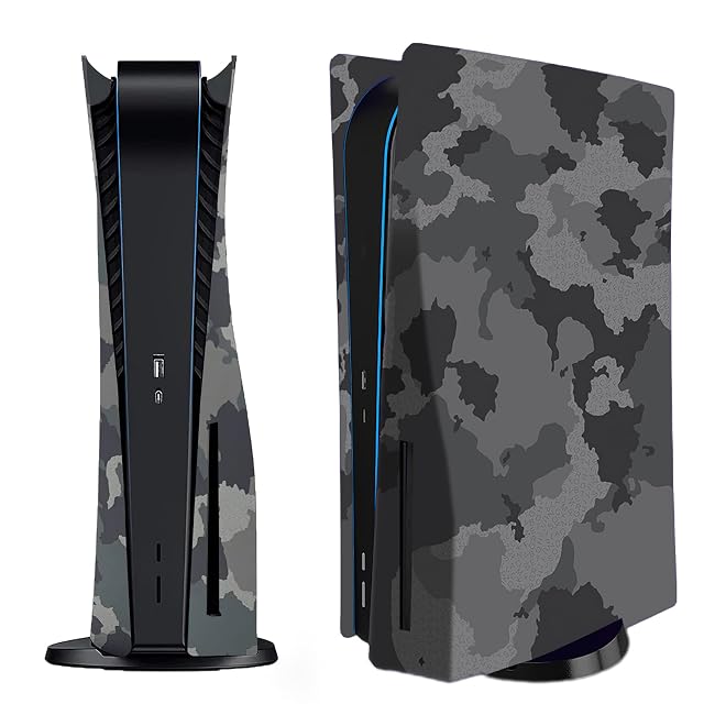 Face Plate Cover Shell for PS5 Disc Edition Console Faceplates Accessories Compatible with PlayStation 5 Protective Replacement Panels