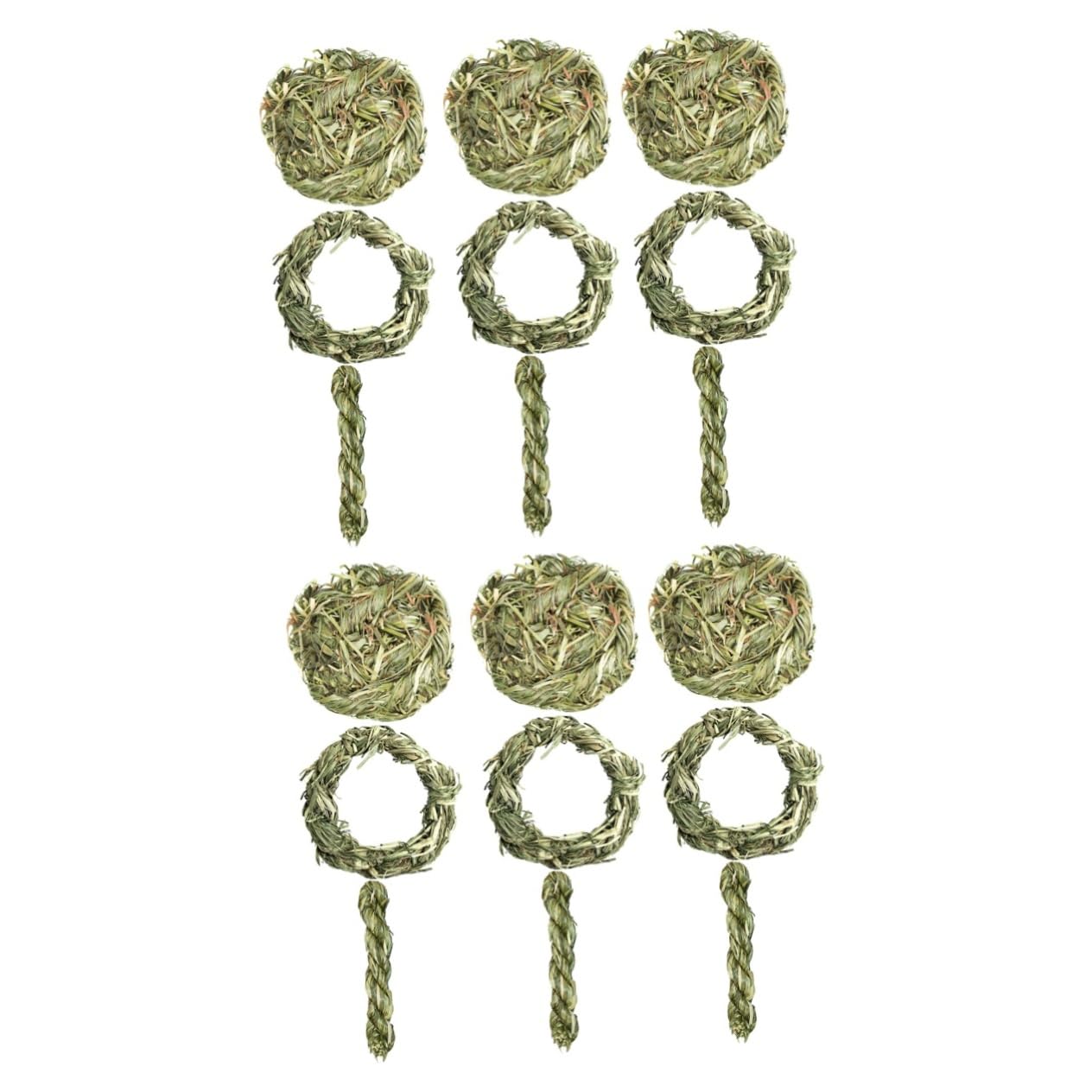 Beavorty 18pièces Jouets à Mâcher Graminées pour Rongeurs Accessoires De Molarité pour Chinchilla Et Complet De Snacks à