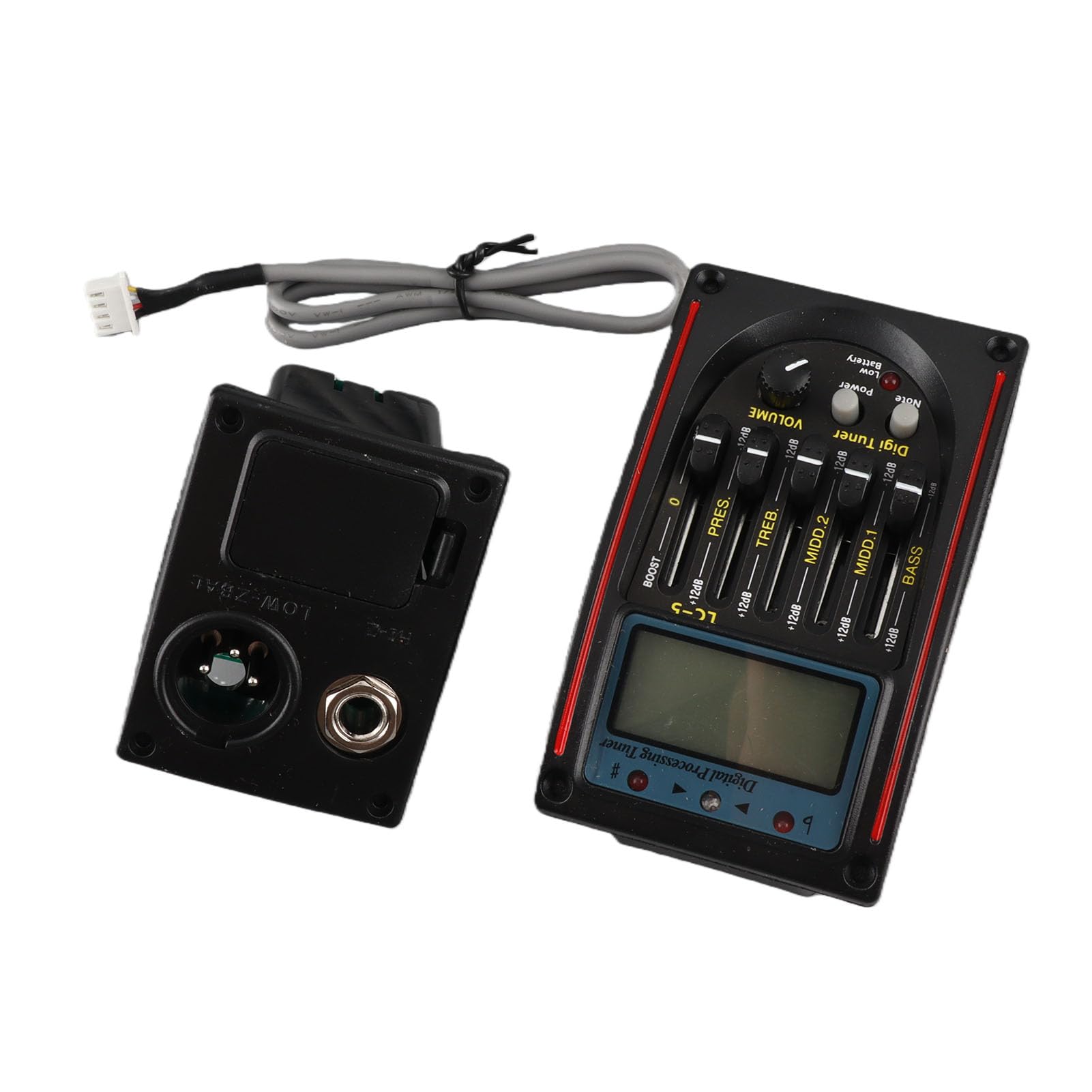 Préampli Guitare Acoustique 5 Bandes EQ LC 5, Remplacement du Préampli Guitare avec Contrôle du Volume Réel