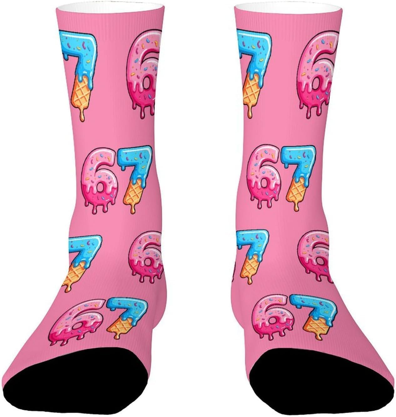 67 Socks, 6 7 Silly Crazy Socks for Kids Teens for Crazy Day Socks image 5