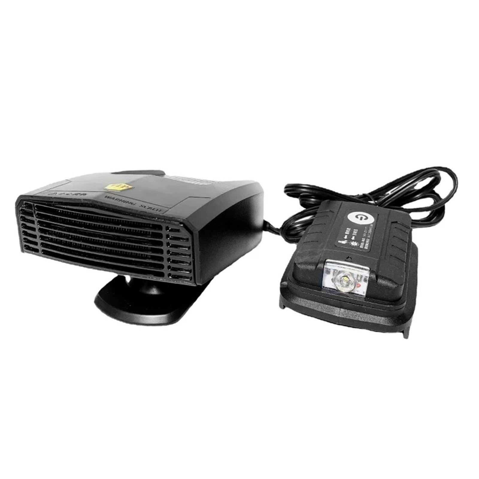 Universal Car Heater Cooling Fan Truck Electric Heater Car Heating Fan 600W Windshield Defroster Demister,Compatible With Makita 18V Battery(Black)