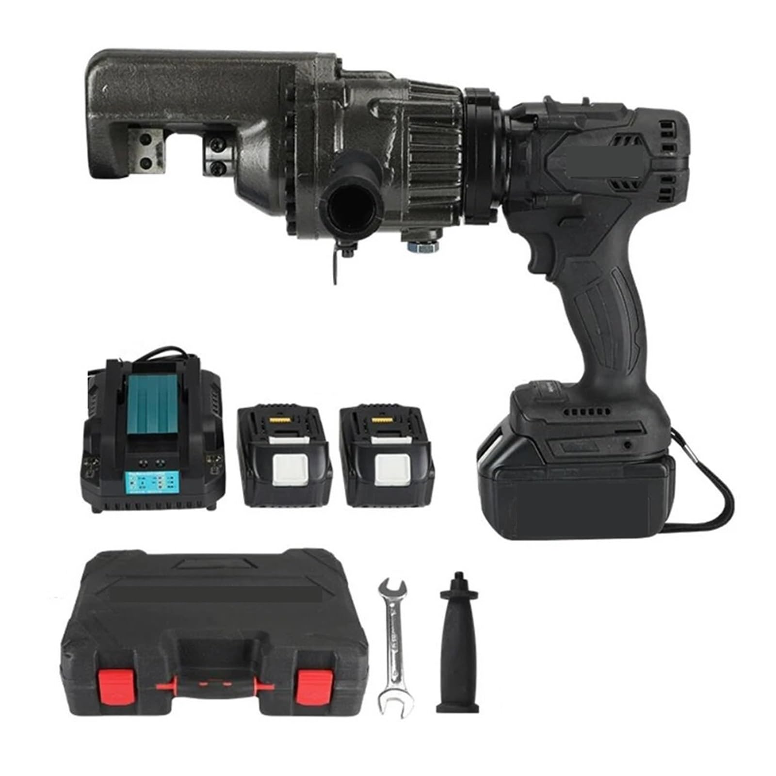 Smtyxs One Color Handheld Electric Hydraulic Steel Bar Shear Rc-22B Charging Portable Cutting Machine Rebar Pliers Tools 4-22Mm Secure Crimping
