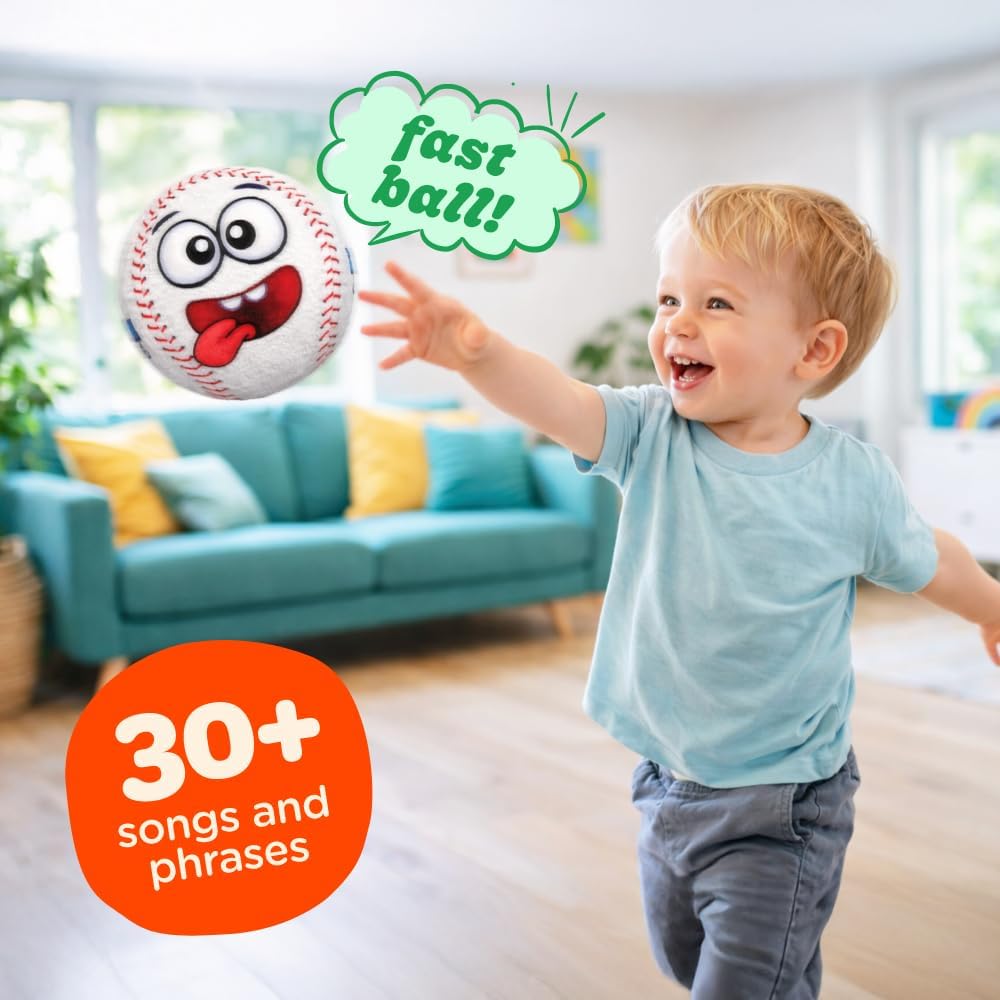 Move2Play, Hilariously Interactive Toy with Music & Sound Effects for Boy & Girl | Ball for Toddler & Baby | 6, 12, 18+ Months | 1, 2, 3+ Year Old