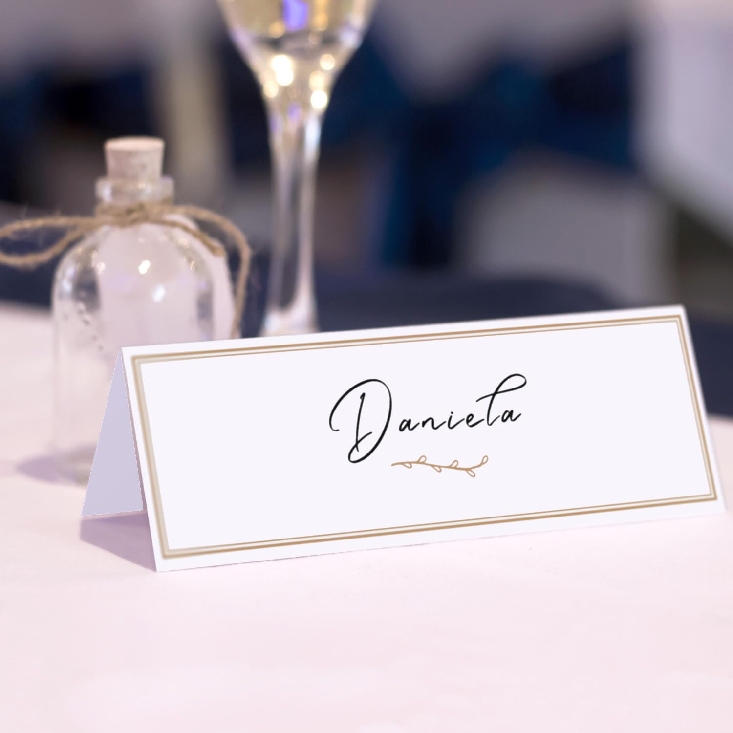 FarbenFroh by GUSTAV NEUSER 300 tarjetas de mesa en blanco nieve (blanco) – 4,5 x 10 cm – en blanco – tarjetas dobles – como tarjetas de lugar y tarjetas de nombre para bodas y fiestas