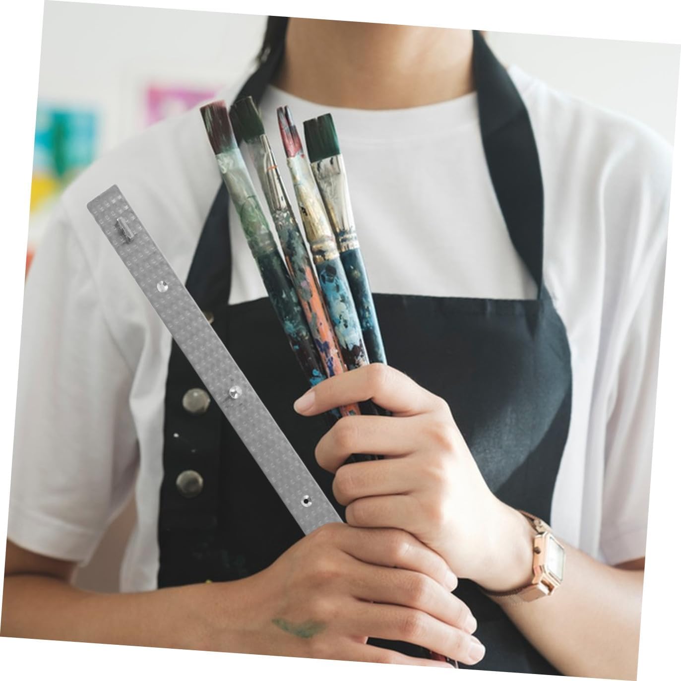 ARTIBETTER Animation Pegbar Positioning Ruler Lightweight Drawing Tool for Accurate Animation Art for Artists and Animators Portable Precise Markings for Paper Stability
