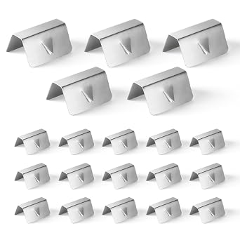 20 Pcs Automotive Wind Deflector Clips Deflector Fitting Clips | 20 Pcs Automotive Wind Deflector Clips Stainless Steel Wind Rain Deflector Fitting Clips Compatible with Heko G3