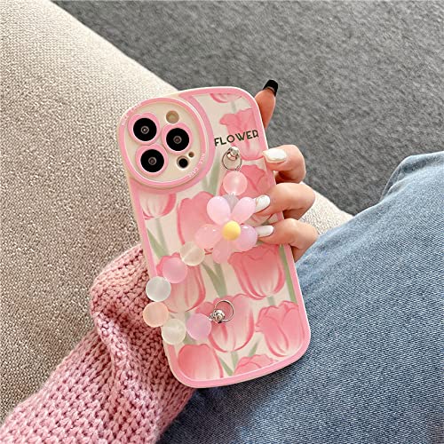 Chaîne de téléphone fleur 3D pour iPhone 7 : l'accessoire chic de vos sorties