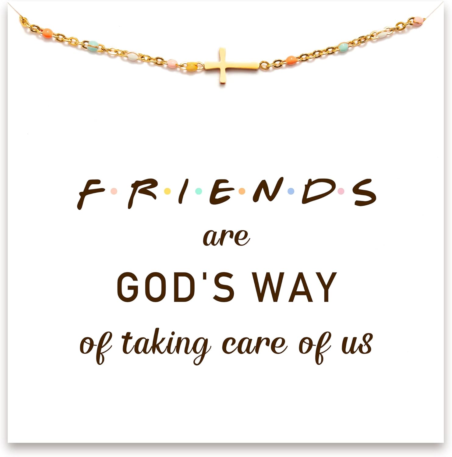 STORYJEWELLERY Christian Gifts for Women, Religious Confirmation and Baptism Gifts, Cross Bracelet for Women, Easter Gift, Encouragement Presents, Christian Jewelry