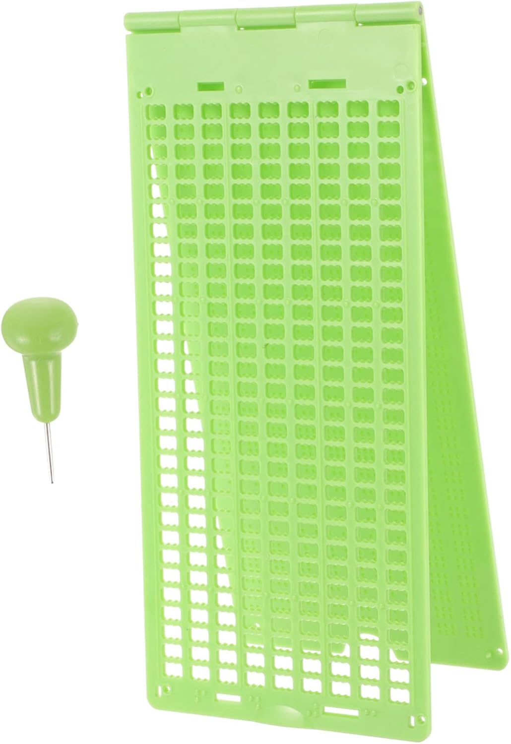 1 Set Portable Plastic Writing with Stylus Durable Line Plate for Blind Lightweight Easy to Carry for Outdoor Use and Learning
