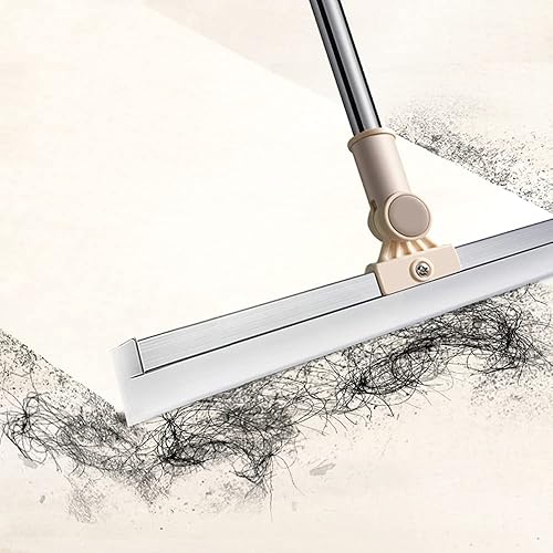 Miniatura 5 de Escobilla de goma de silicona de 20 pulgadas con mango largo de 65 pulgadas para limpieza de ventanas, escobilla de ducha combinada con poste