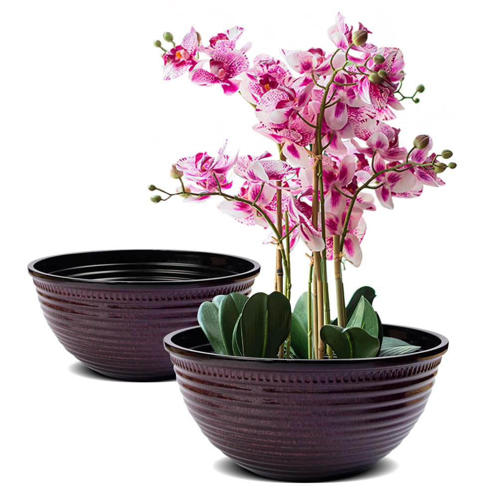 RICH ATLAS 10 Inch Plastic Plant Pots